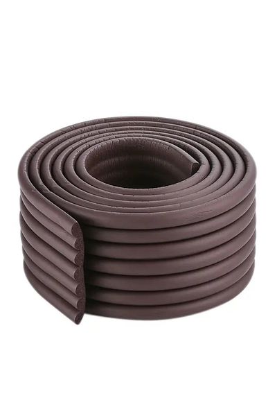 Choice Brown Multi-functional Furniture Corner Protector 2m Child Bumper Strips Baby Safety Foam Protection