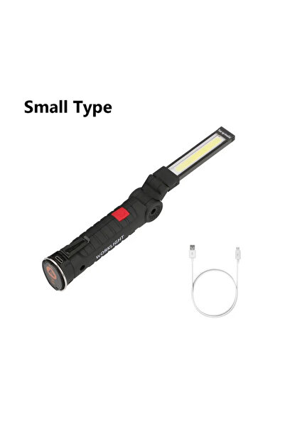 Choice مصباح يدوي LED صغير محمول جديد W51 مزود بمنفذ USB قابل لإعادة الشحن ومصباح عمل مغناطيسي معلق