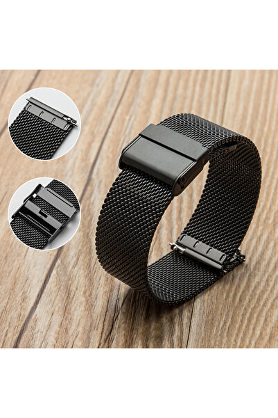 Choice حزام ساعة شبكي أسود 22 مم 0.6 مم لساعة DW حزام ميلانو فولاذي 12 13 14 ...