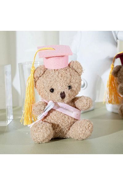 Choice 13x9x7cm Doctor's Clothing Teddy Bear Doll Plush Toy Small Sitting Doctor Bear Doll Pendant Boys Gir