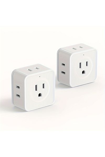 Choice 100-240V us 5 2PCS US Plug Wall Outlet Expander Multi Outlet Extender with 5AC Outlets,Small Electri