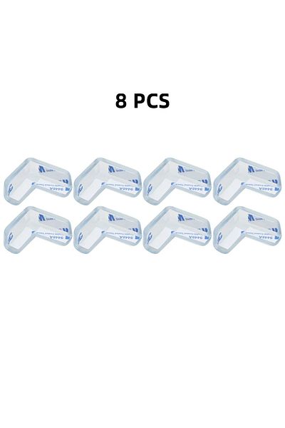 Choice 8pcs L Shaped Baby Safety Silicone Table Corner Protector Furniture Edge Protection Cover Transparen