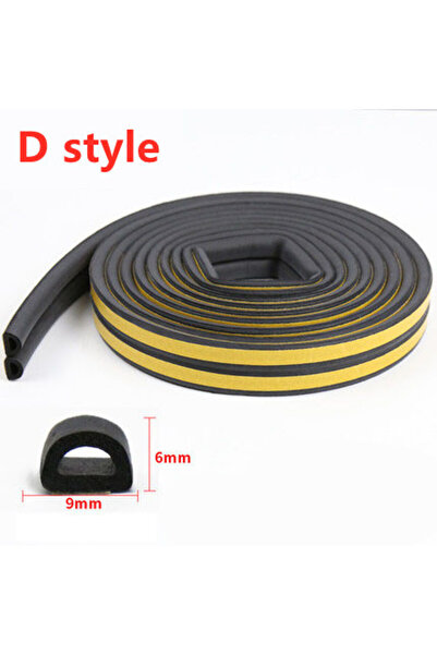 Choice12 شريط عزل النوافذ والأبواب Black-D 5-10M لاصق ذاتي، عازل للصوت، مانع ...