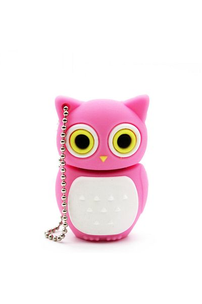 JASTER 4GB Pink owl Cute Cartoon USB Flash Drive 64GB Animal Penguin Pen Drive 32GB Cat Owl Memory Stick Li