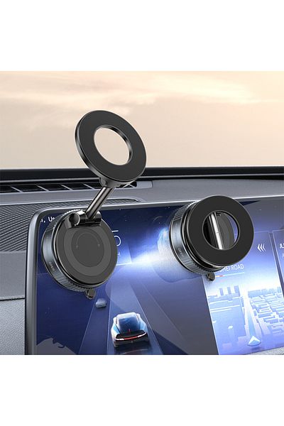 Choice حامل هاتف سيارة كهربائي جديد 2025، حامل مغناطيسي قوي يدور 360 درجة، أسود اللون