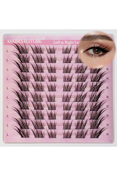 Choice مجموعة رموش طبيعية مختلطة، رموش اصطناعية، رموش رفيعة ثلاثية الأبعاد على شكل عين القطة