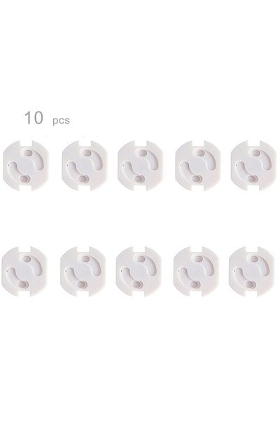 Choice only 2 holes cover Baby Safety Socket Covers 10pcs Electrical Plastic Outlet Protectors Child Safe S