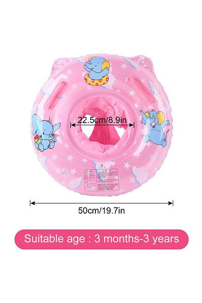 Choice Pink Elephant Inflatable Baby Pool Float,Summer Beach Toys Toddler floaties for kids 3-5 age,Swimmin