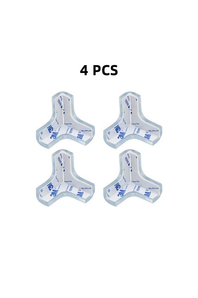 Choice 4pcs T Shaped Baby Safety Silicone Table Corner Protector Furniture Edge Protection Cover Transparen
