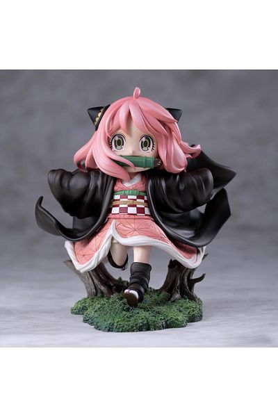 Choice with box Anya Spy Family Anya Forger Anime Figure Cute Q Version Anya Kamado Nezuko Figurine Pvc Sta