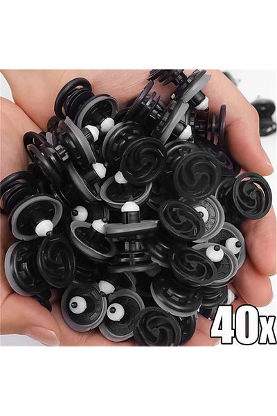Choice 40PCS Car Interior Door Panel Push Card Clip 7L6868243 Fastener for Volkswagen Audi Touran Tiguan Go