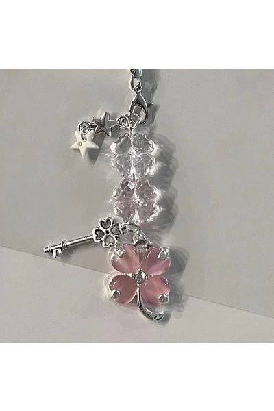 Choice K-Leaf-2 Y2K Handmade Jewelry Four Leaf Clover Beaded Keychains Bag Pendant Accessories Fashion Keyr