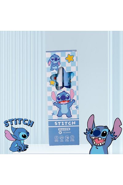 Choice Stitch NEW Disney Stitch High Quality Needle Type Gel Pens Straight Liquid Ballpoint Pen Kawaii Stat