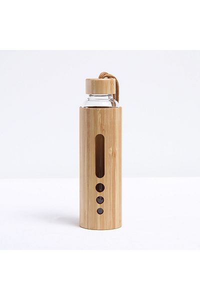 Choice 0.5L A 500ml Glass Water Bottle Bamboo Hot-proof Sleeve Borosilicate Glass Cup Eco-friendly Drinkwar