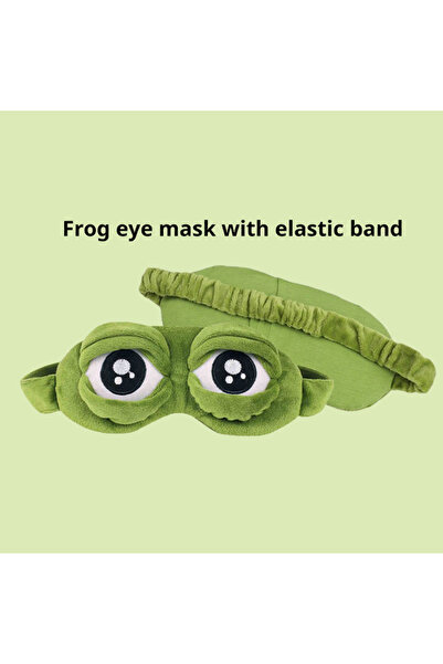 choice2 مجموعة 1 النوع ب قناع نوم ثلاثي الأبعاد على شكل ضفدع لطيف ومضحك، غطاء...