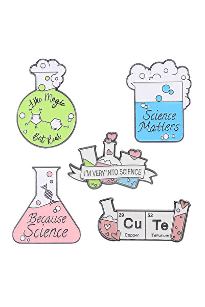 Choice مجموعة من 14 قطعة من دبابيس المينا العلمية الحقيقية، مكونة من 7 قطع، و...