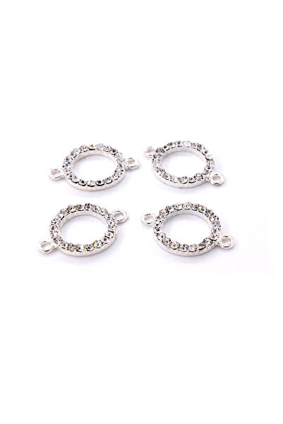 Choice 10 قطع من الفضة مرصعة بأحجار الراين وميداليات من سبائك موصلات لصنع الق...