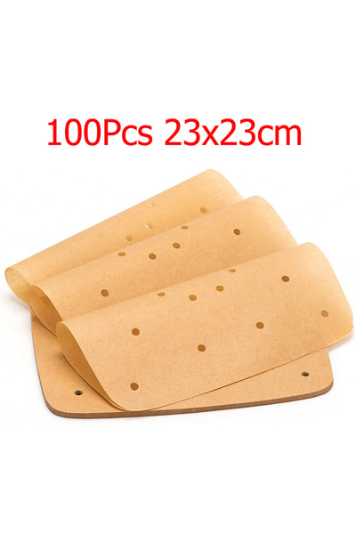 Choice 100 قطعة 23 × 23 سم LMETJMA 100 قطعة من ورق البرشمان المحسن لمقلاة اله...