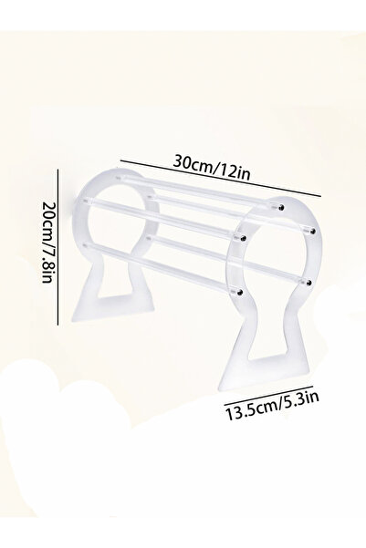 Choice YKLFGJ0326 1pc Hairband Headband Storage Rack Transparent Acrylic Orga...