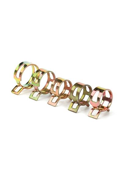 YISEONG 115pcs clamps 115 PCS 6-22mm Spring Hose Clamps or Pliers Zinc Plated Gas Water Hose Clamp Metal Too