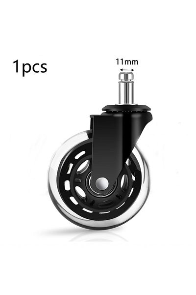 Choice 3 inch 1PCS Office Rubber Chair Casters Replacement, 3 Inch Heavy-Duty Computer Gaming Desk Caster W