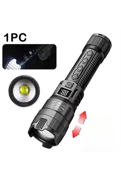 Choice Built in Battery P50 High Power Led Flashlights Very Strong Tactical Torch with Clip 6 Modes USB Rec