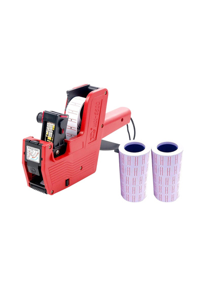 Choice جهاز وضع ملصقات الأسعار المحمول باليد، مزود بـ 10 ملصقات أسعار، يعرض ا...