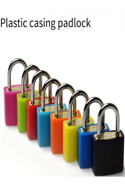 Choice 8pcs 8pcs Portable Small Color Plastic Lock Luggage Padlock Case, 23MMColor Lock Head Plastic Lock,