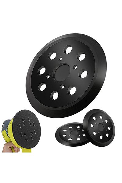 DAZZLEEX 5Inch Hook And Loop Sander Backing Pad 125mm Replacement Sanding Pad For Ryobi RS290 6021-21 Orbi...