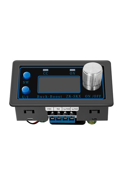 APWIKOGER محول تعزيز الجهد التلقائي Zk-5kx DC 5a Max Dc-dc Buck Boost Organizer 0.6-36v 80w شاشة LCD...
