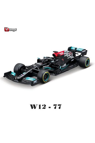 BBURAGO W12-77 Bburago 1:43 2021 F1 Mercedes-AMG W12 44# Lewis Hamilton 77# Valtteri Bottas Formula one Simu