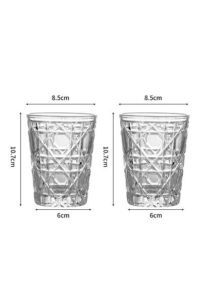 Choice 2pcs 310ml 2pcs Whiskey Cup Set Diamond Painting Wine Glass Drinking Glasses Drinkware Household Coc