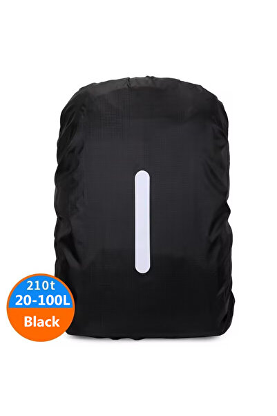 Choice حقيبة ظهر عاكسة جديدة سوداء اللون مقاومة للماء وغطاء مطر سعة 20 لترًا ...