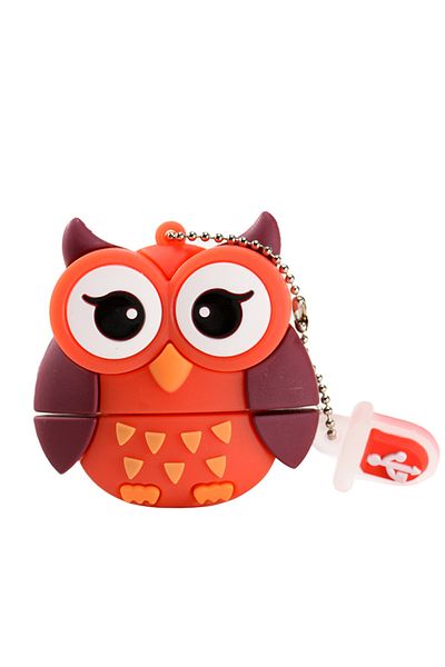 JASTER محرك أقراص فلاش USB على شكل بومة كرتونية لطيفة سعة 16 جيجابايت، محرك أقراص USB على شكل بطريق حيواني سعة 64 جيجابايت، ذاكرة فلاش USB على شكل قطة وبومة وأسد سعة 32 جيجابايت