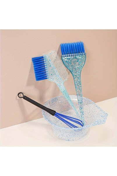 Choice 4pcs-blue 4pcs Hair Styling And Highlight Dyeing Set Sparkling Hair Dy...