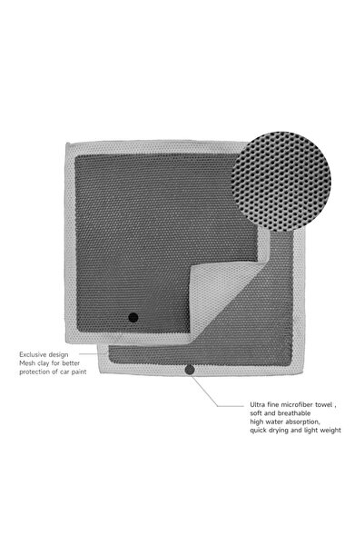 choice2 Superfine Fiber 1pcs3.0 grey DETAILING Car Cleaning Towel Magic Clay ...