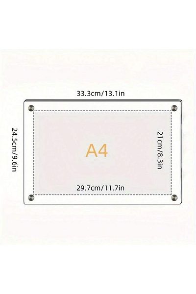 Choice 03 Transparent Picture Frame 6-Inch Wall-Mounted Ins Postcard Photo Frame Poster Display Stand 7-inc