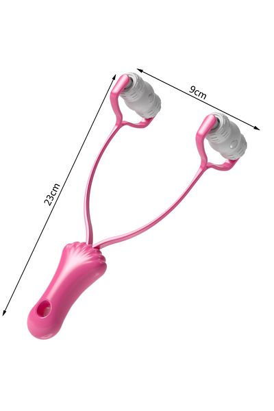 Choice Pink 360 Rotate V Held Facial Roller Y Shape Hand Face Massager Facial Lifting Double Jaw Reduce Wri
