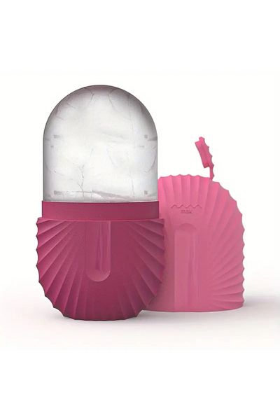 SPEAE Rose Color Ice Facial Roller Skin Care Beauty Lifting Contouring Tools Ice Cube Trays Ice Globe Ball