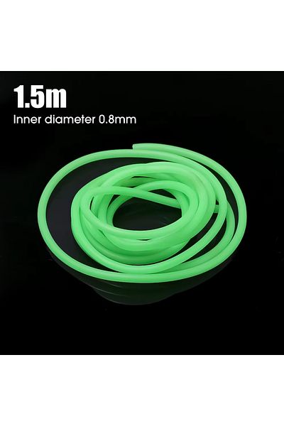 Choice 0.8mm 0.8/1/1.5/2mm Luminous Fishing Hose Silicone Anti Rig Tube Tubing Rig Sleeves Deep Sea Fishing