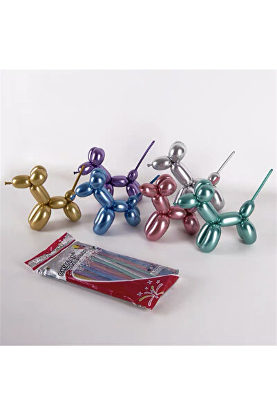 Choice 20 قطعة أخرى مزيج 10/20 قطعة من بالونات اللاتكس المعدنية اللامعة السحرية ذات الشكل الطويل والسميك والكروم المعدني بألوان A