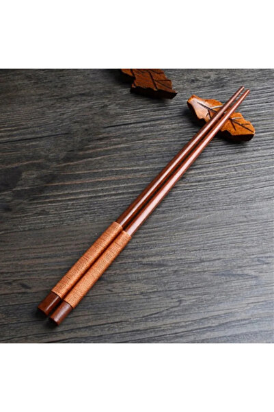 Choice1 gold line Handmade Japanese Natural Chestnut Wood Sushi Chopsticks Set Value Gift Sushi Chinese food