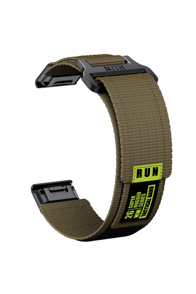 Choice 26mm army green Runcool 22mm 26mm wide Fenix 7 7X Pro 6 6X 5 5X Plus Q...