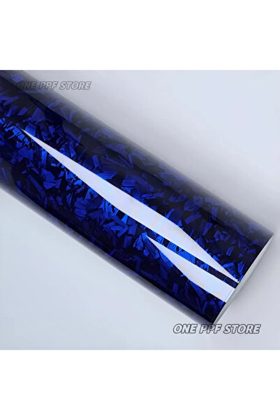 Choice5 50cmx3M Blue High Glossy Blue Forged Carbon Fiber Warp Car Vinyl Wrap...