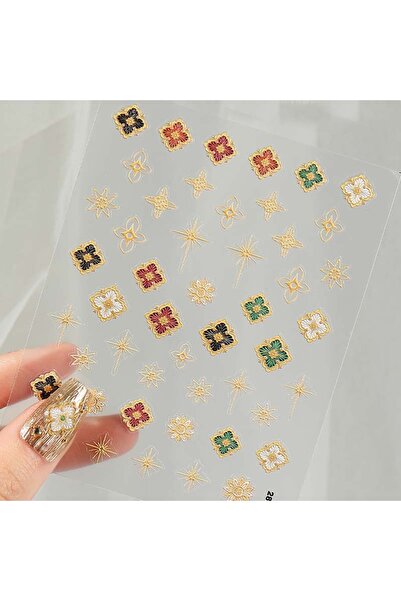 Choice 2802 5D Nail Art Sticker Bohemian Retro Vintage Boho Self-Adhesive Dec...