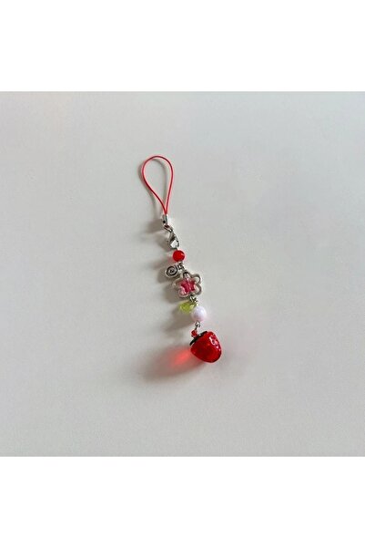 Choice K-strawberry-red Lightweight Sweet Y2K Cute Strawberry Keychain Cellph...