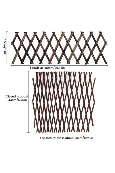 Choice 9416 Garden Expanding Wooden Trellis Expandable Trellises Aluminum Riveted Each Piece Expands to 200