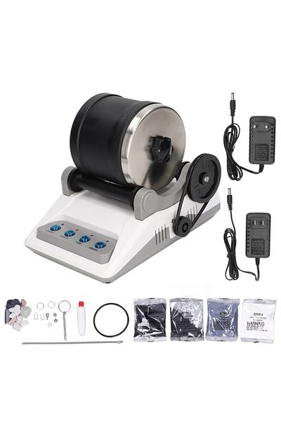 Choice us Rock Tumbler Gift DIY Rock Polishing Rock Tumbler Kit DIY Electric with Rough Polishing Grits