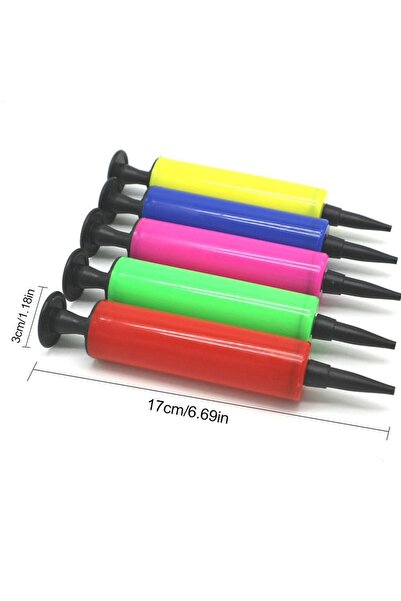 Choice كما في الصورة لون عشوائي 1 قطعة مضخة بالونات مضخة هواء يدوية للدفع بال...