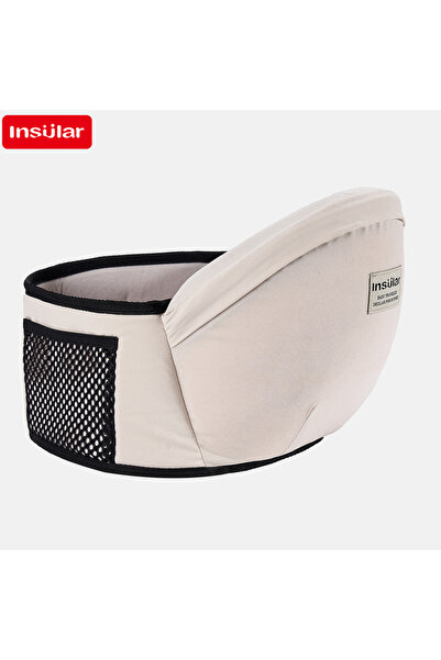 Choice حاملة أطفال بيج مع مقعد خصر ومقعد مشاية وحزام خصر وحقيبة ظهر وحزام مقع...